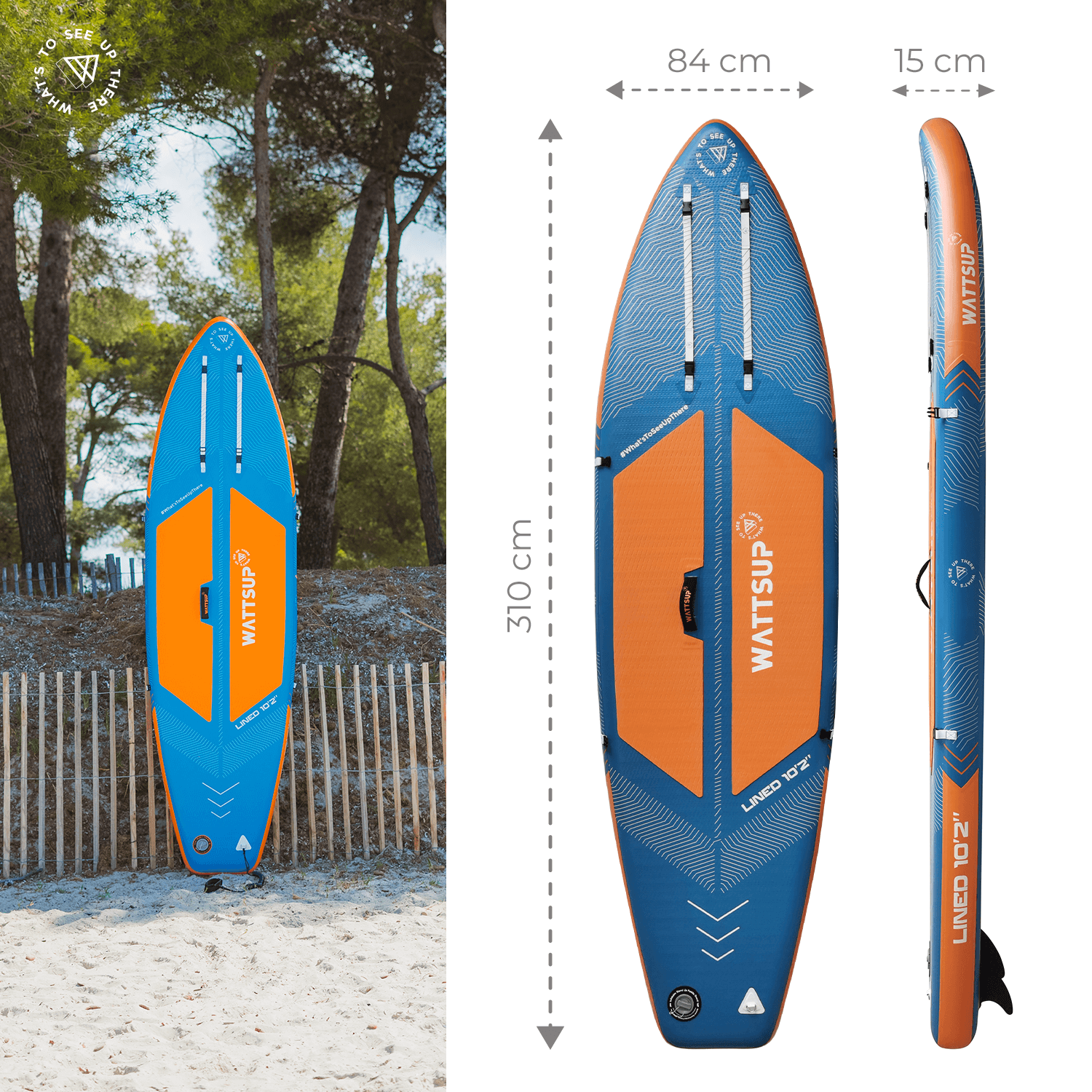 dimensions Stand up paddle lined